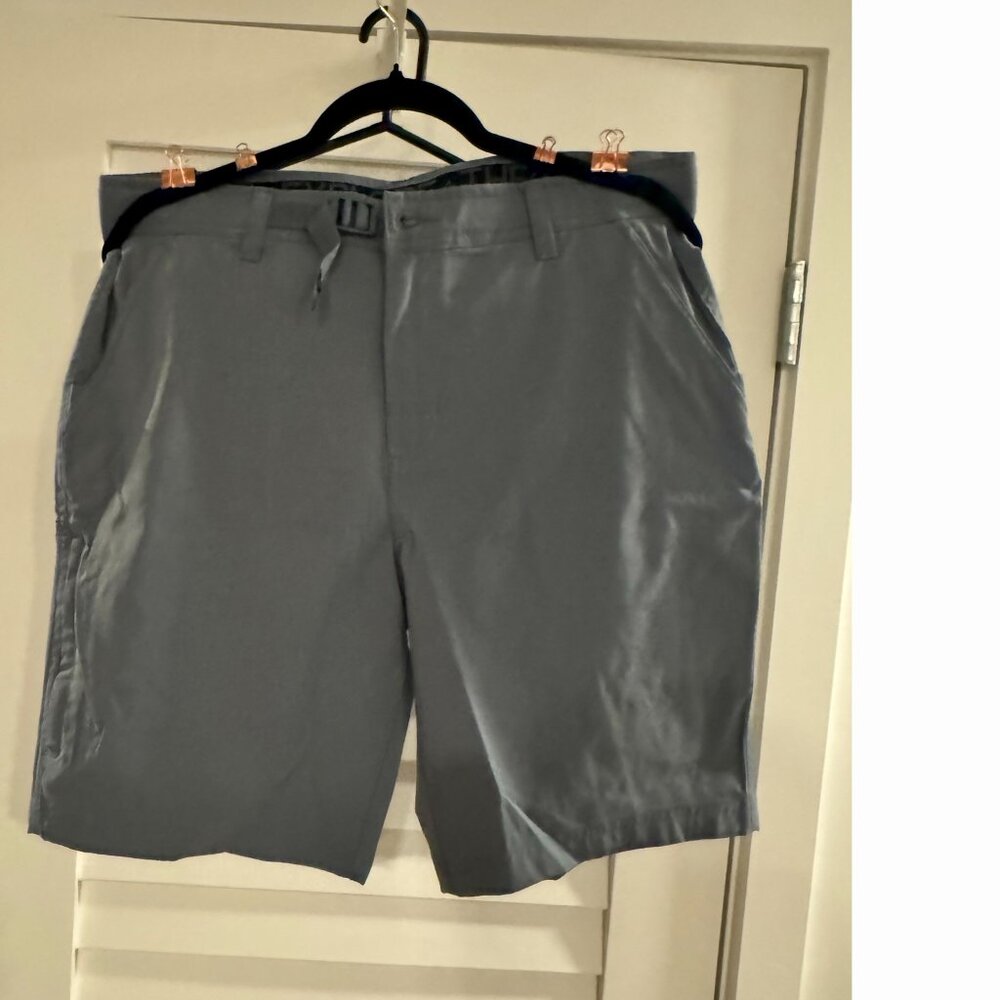 *SALE* Gerry Men's Belted Venture Shorts (Gray, Nylon/Poly-Blend, Size 34)